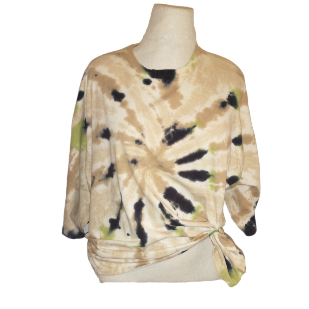 Unisex Basic Options XL Tie-dye Scoop Neck Tee Shirt